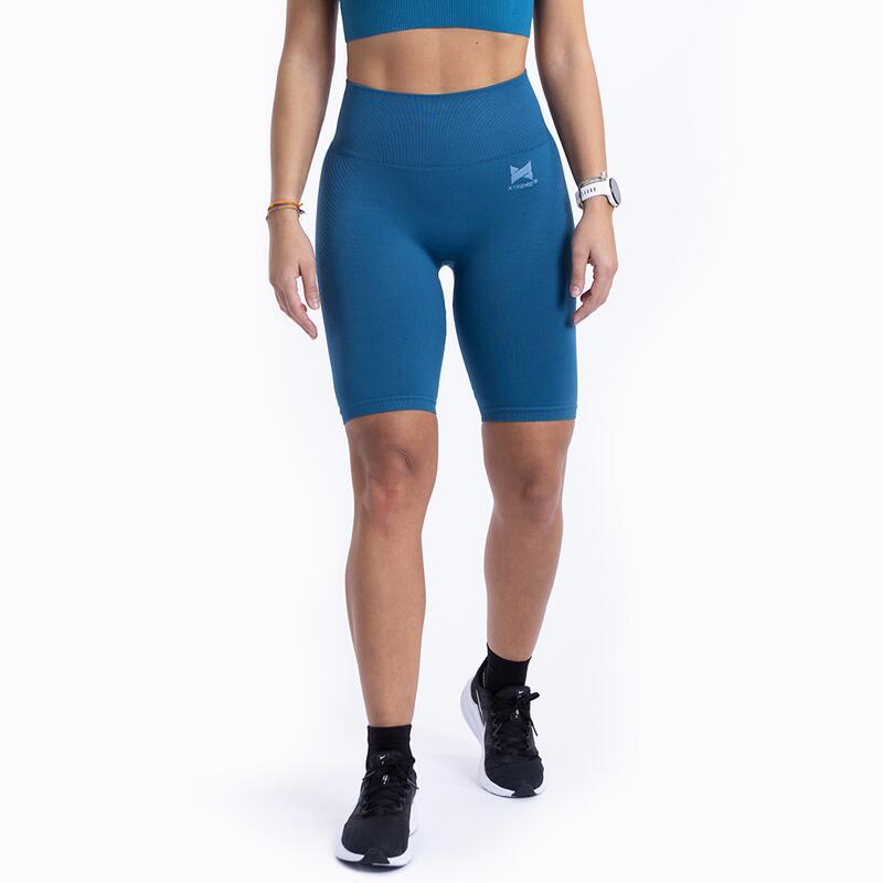 Xtreme Sportswear Kurzen Sportleggings Damen Short Blau