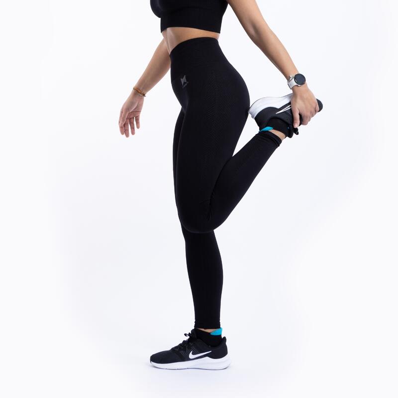 LEGGINGS DE DESPORTO XTREME TECIDO TÉCNICO PRETO