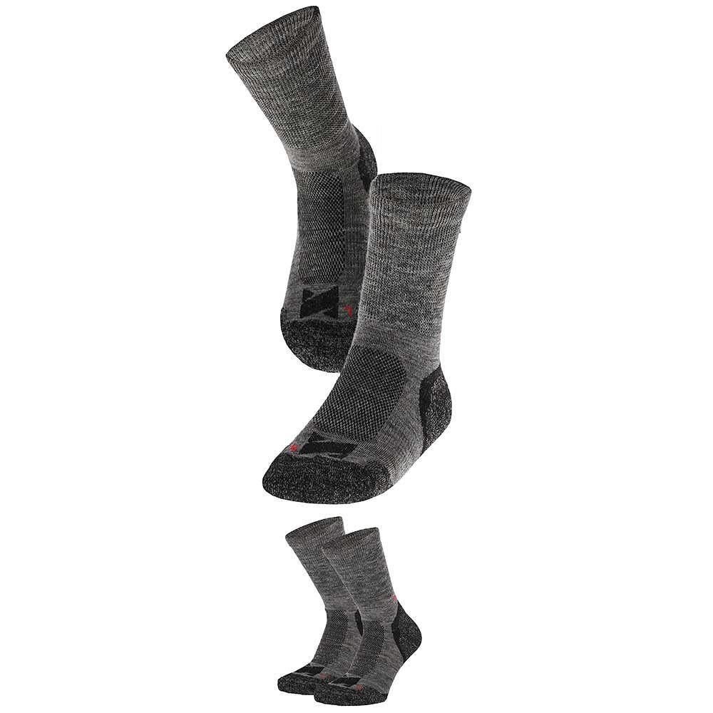 Xtreme Hiking Sokken Merinowol 6-pack Multi Antraciet 5/6