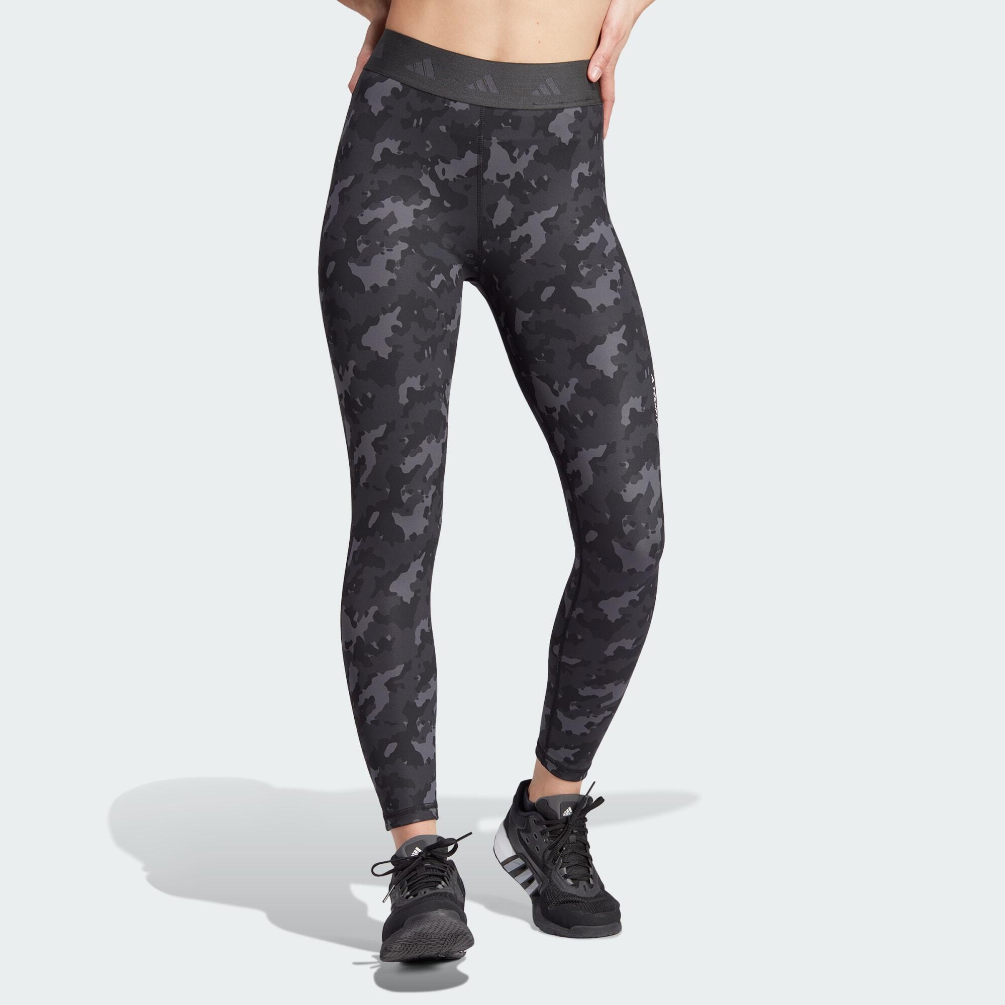 Techfit 7/8 leggings with camouflage print