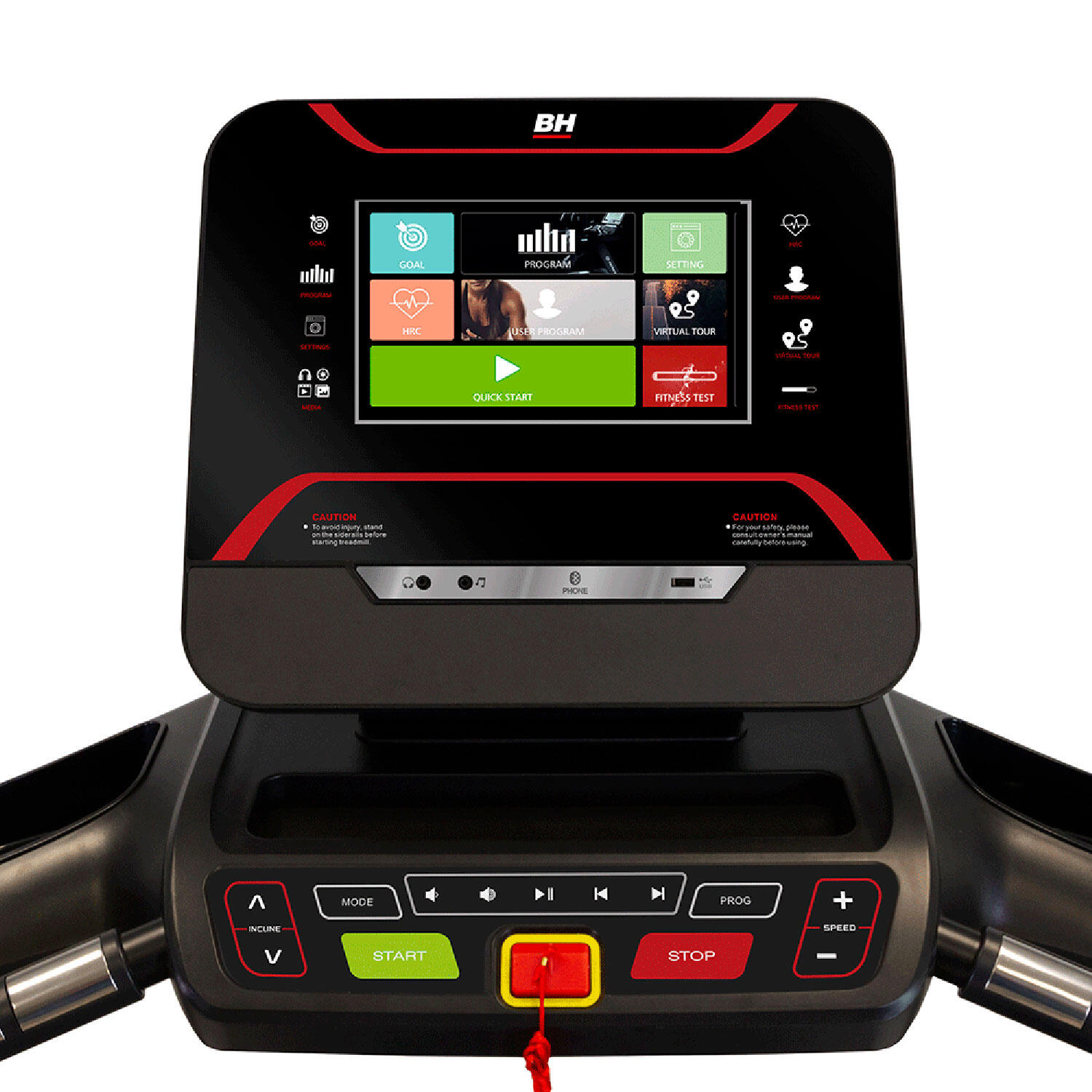 Cinta de correr RS800 Multimedia G6176TFT Pantalla táctil FTMS 3/6