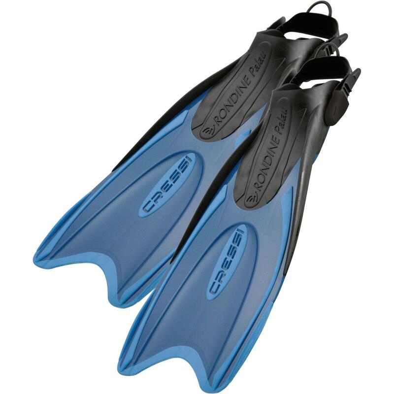 Palau Adult Open heel snorkeling fins - Blue