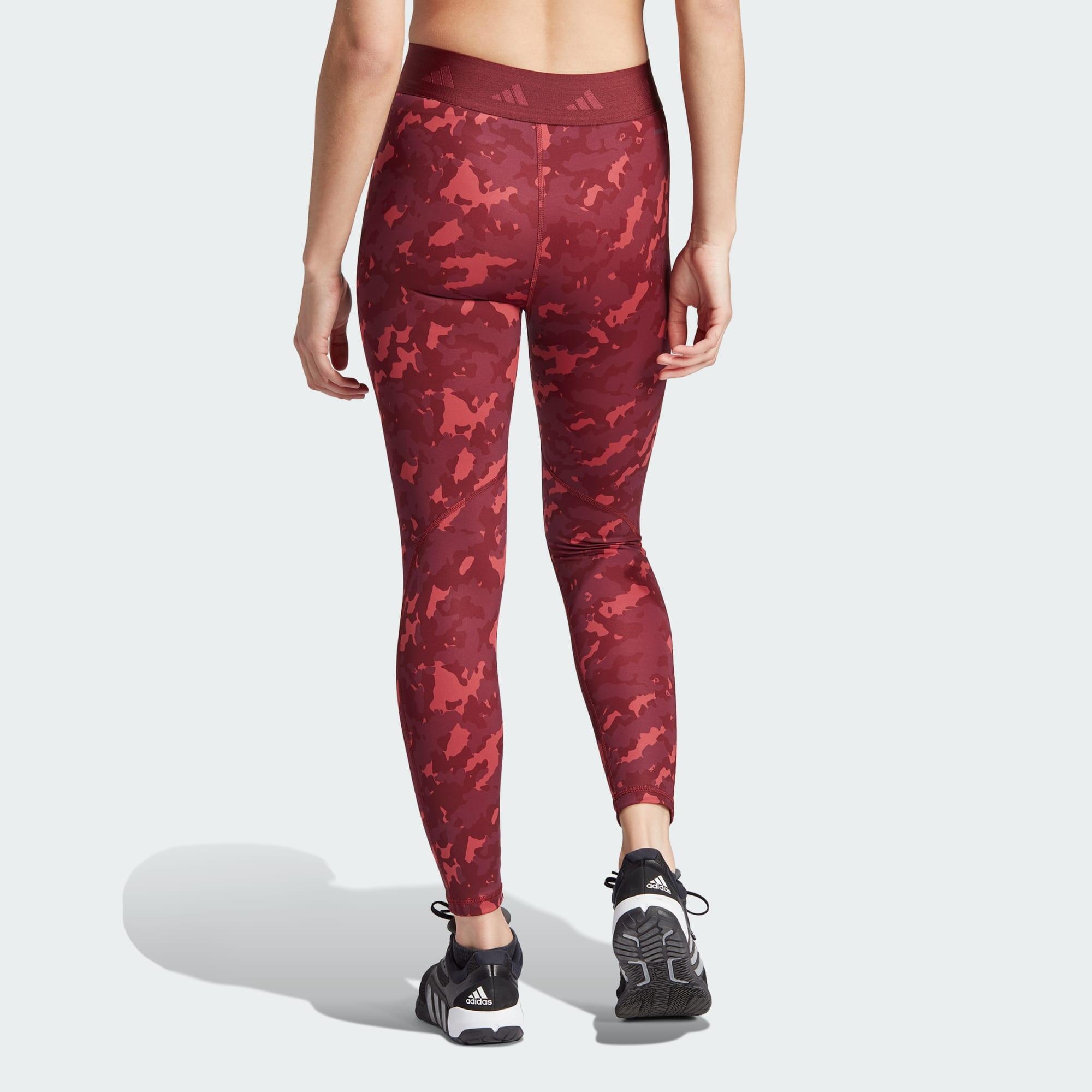 Techfit 7/8 leggings with camouflage print