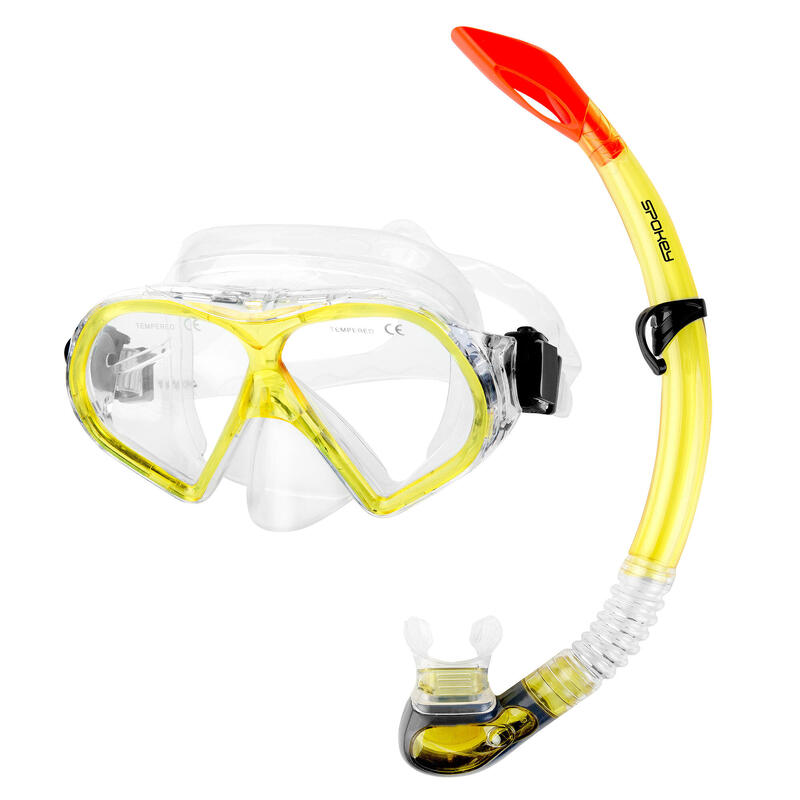 Zestaw do snorkelingu damski: maska + fajka do nurkowania Spokey Flona