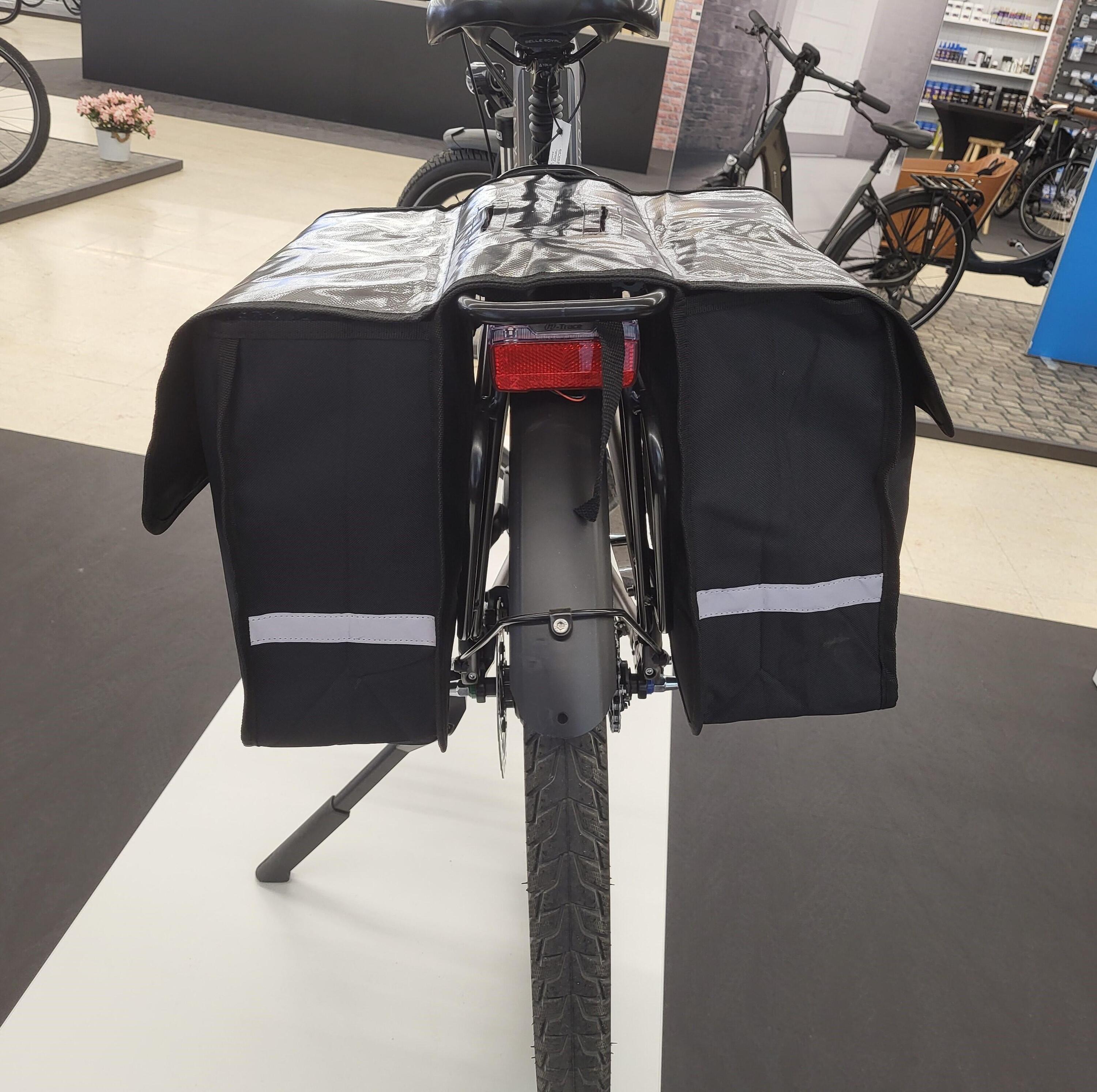 Fietstassen Dubbel 32 Liter Fietstas Elektrische Fiets E-Bike Zwart 4/12