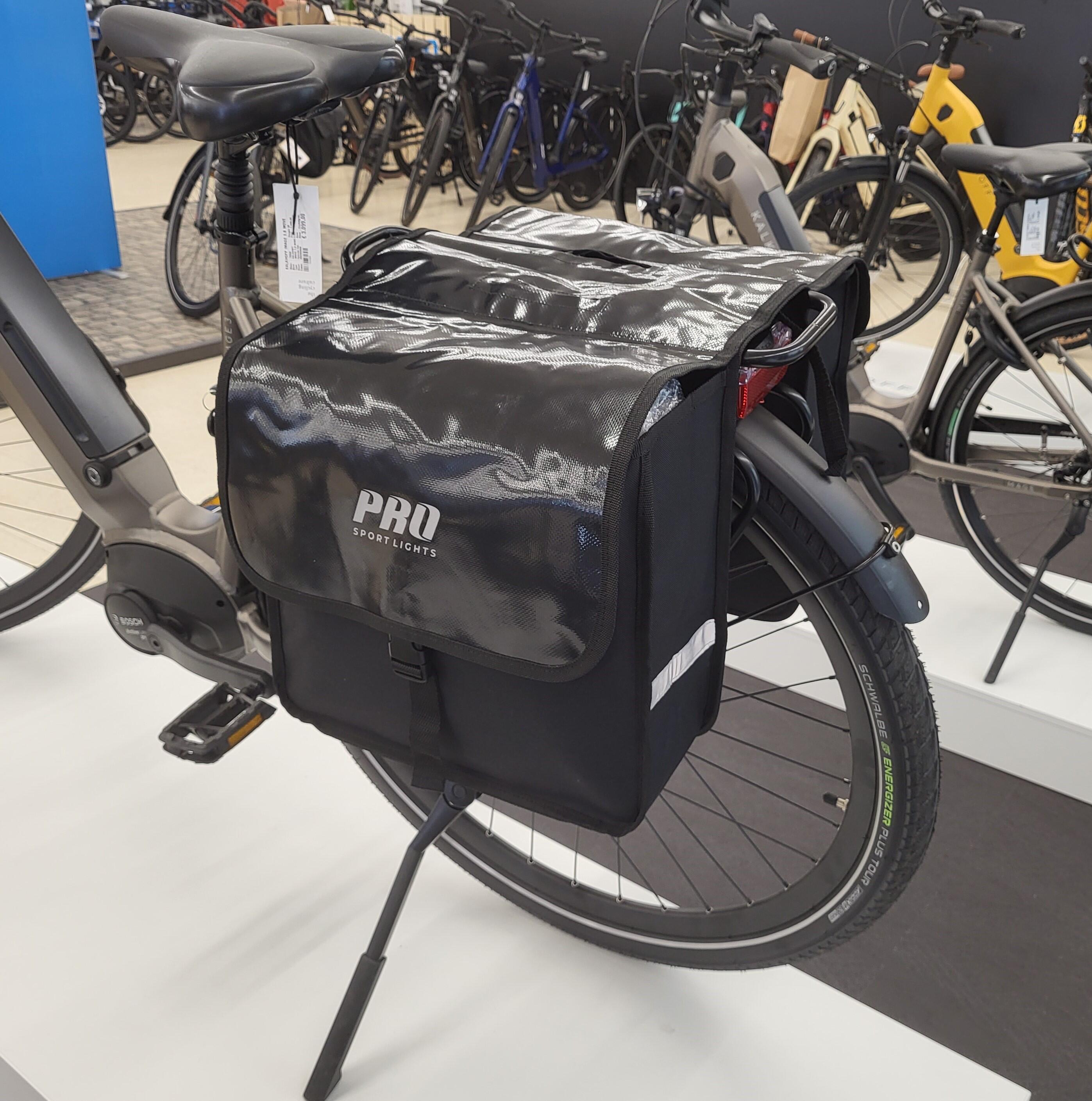 Fietstassen Dubbel 32 Liter Fietstas Elektrische Fiets E-Bike Zwart 6/12
