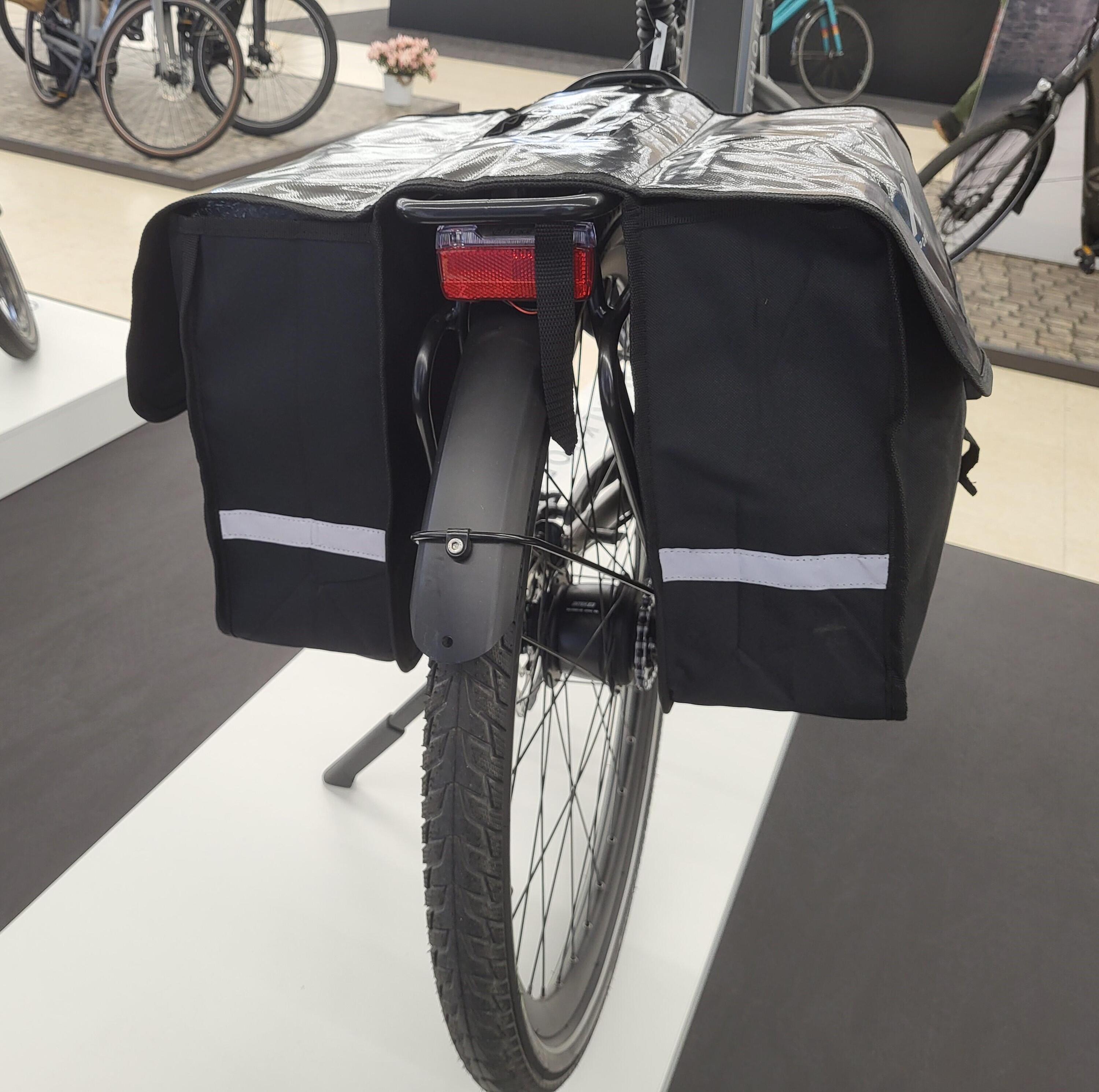Fietstassen Dubbel 32 Liter Fietstas Elektrische Fiets E-Bike Zwart 8/12