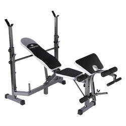 Banc de Musculation Multistation avec Rack pour Poids Inclinable Fitness Tech