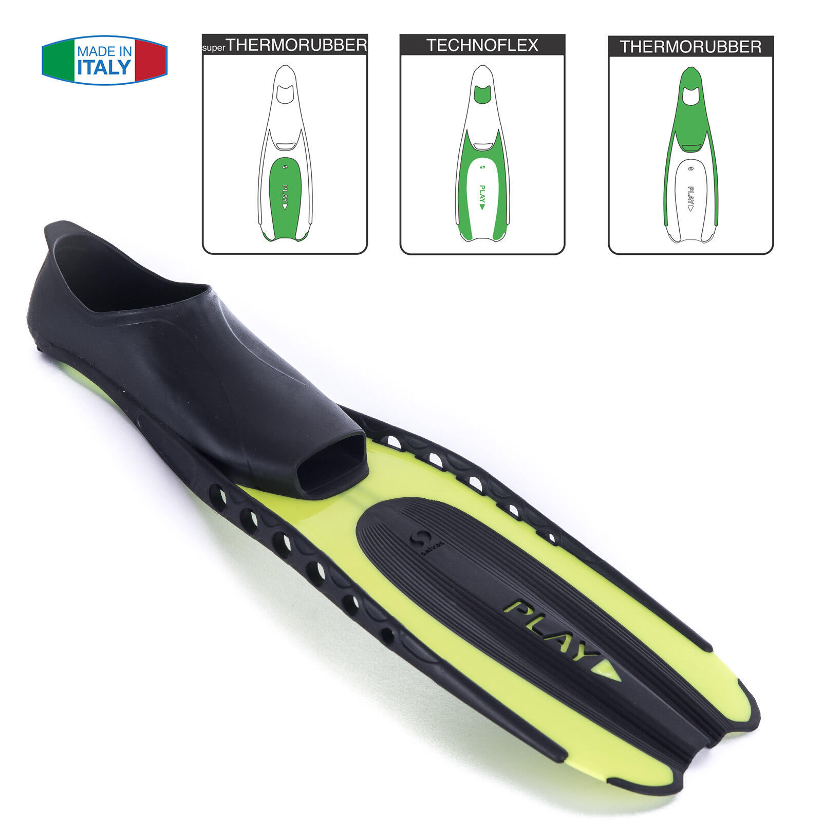 Duikvin Zwemvin Spelduiker Training Lange vin Snorkel 2/4