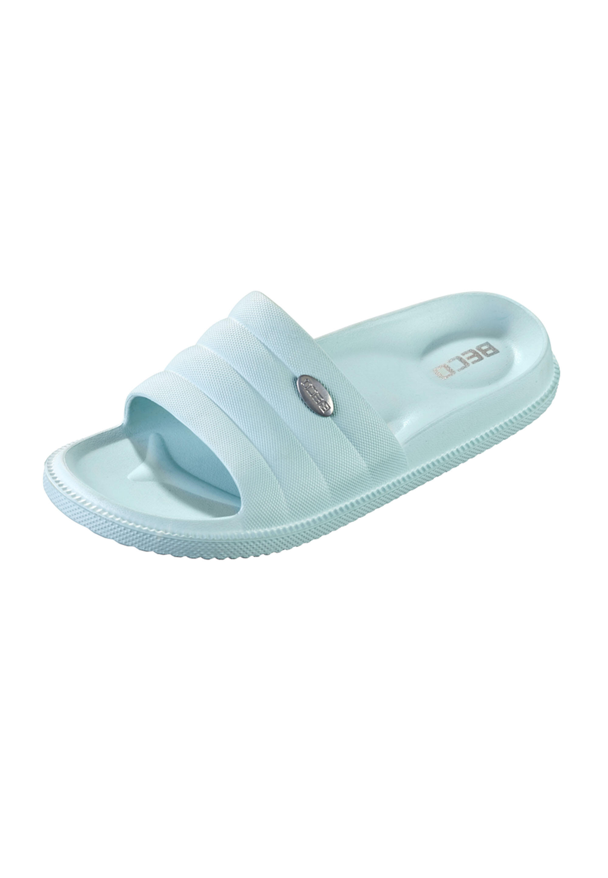 Beco Ladies Bath Slippers Easywalk | Aqua/turquoise 2/5