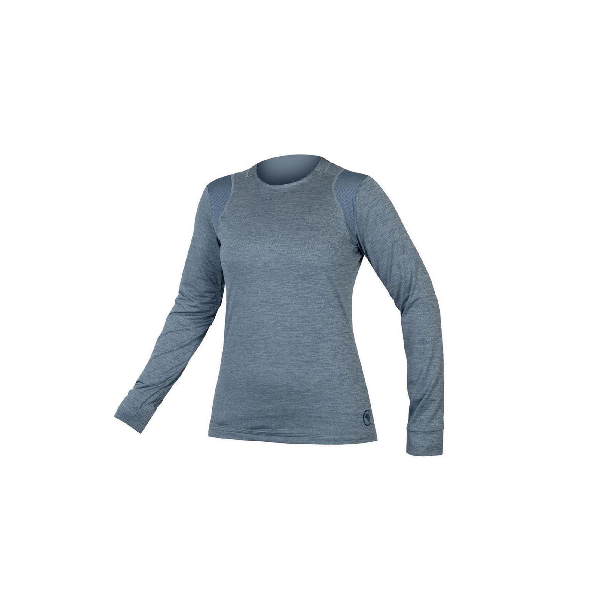 Endura - Damen Shirt Mit Langen Ärmeln - Maillot Manches Courtes - Bleu - S - Decathlon