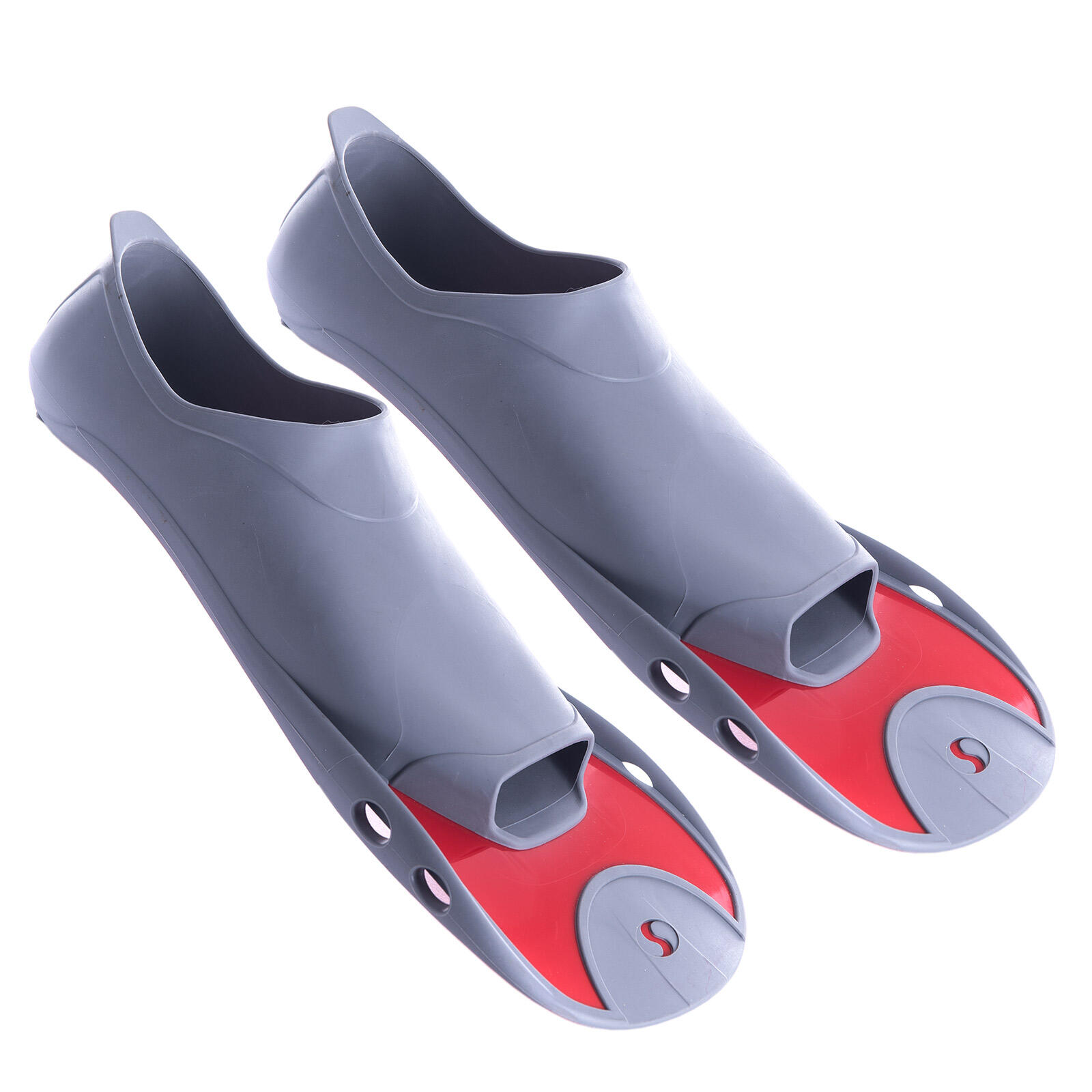 Salvas - Palme De Plongée F5 Plongeur Training Courte Tuba - Palmes - Gris|rouge - 44 - Decathlon