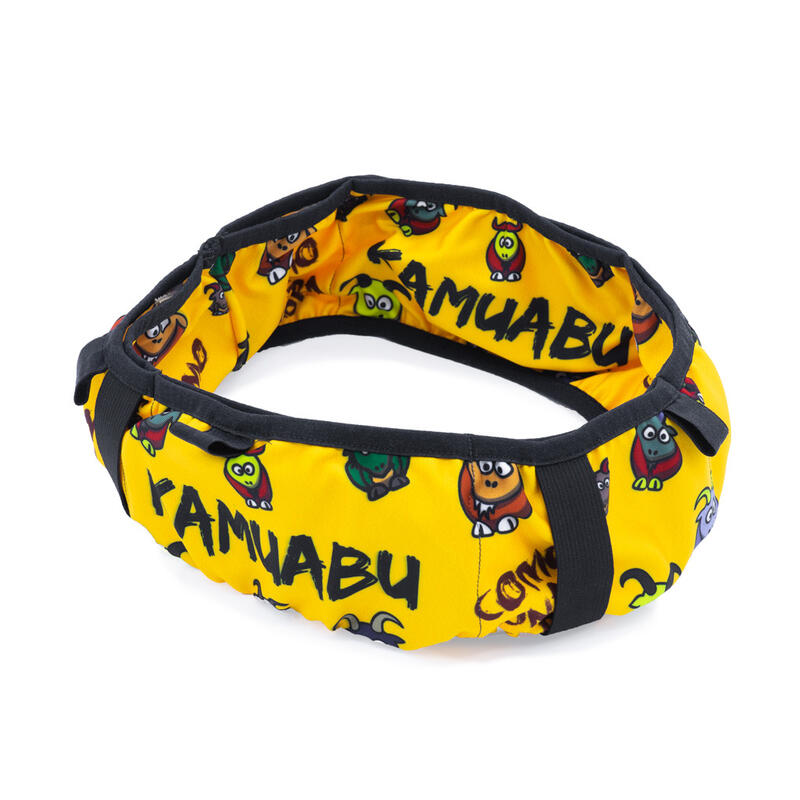 CINTURON DE RUNNING #COMOUNACABRA unisex - KAMUABU amarillo - 6 BOLSILLOS