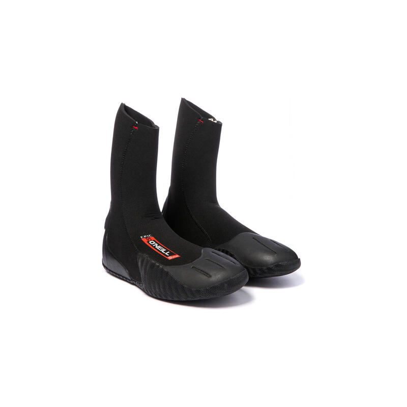 Chaussures néoprène 5 mm à bout rond Noir - Adulte