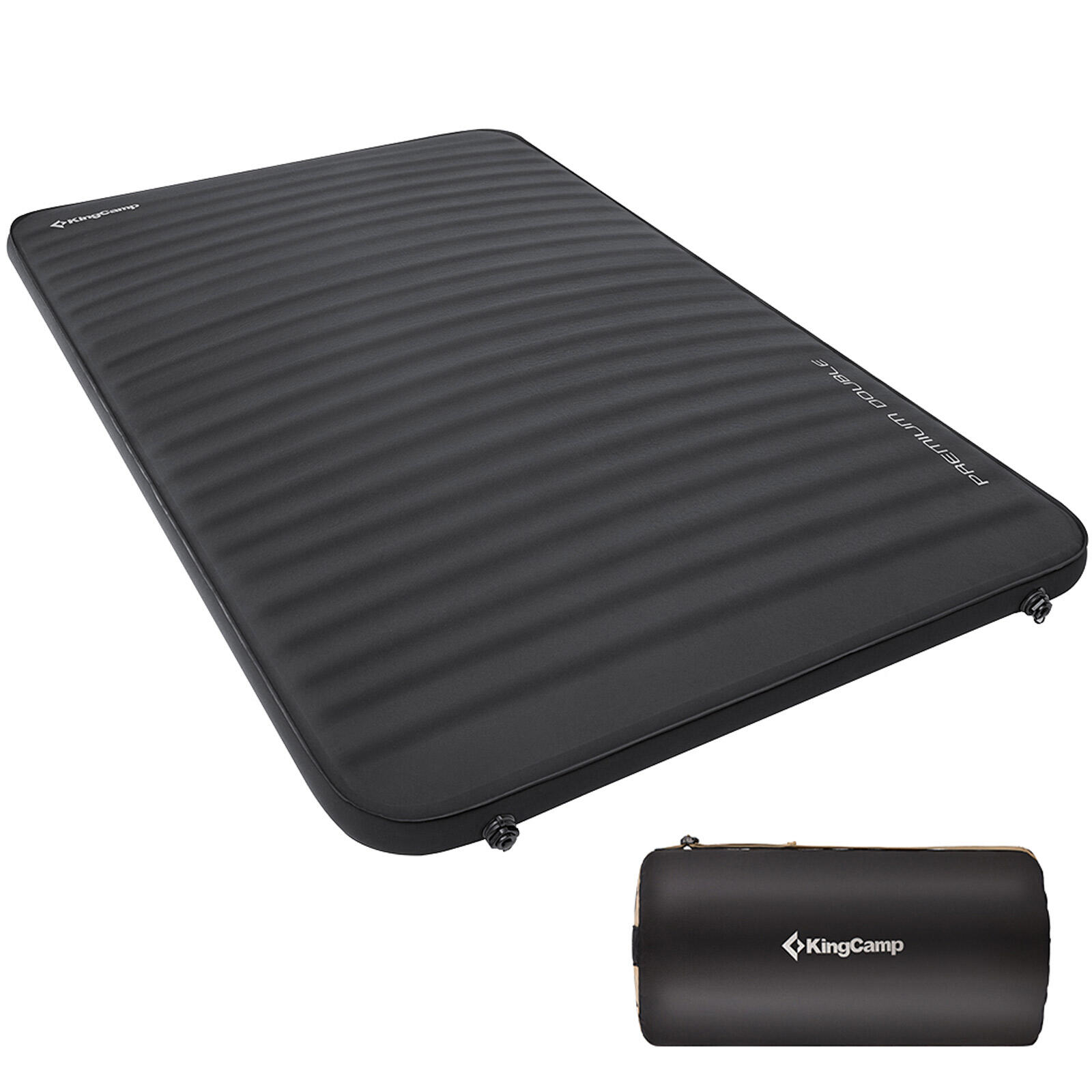 KINGCAMP Luftbett Premium Double Isomatte Selbstaufblasend Camping Bett 7,5 cm