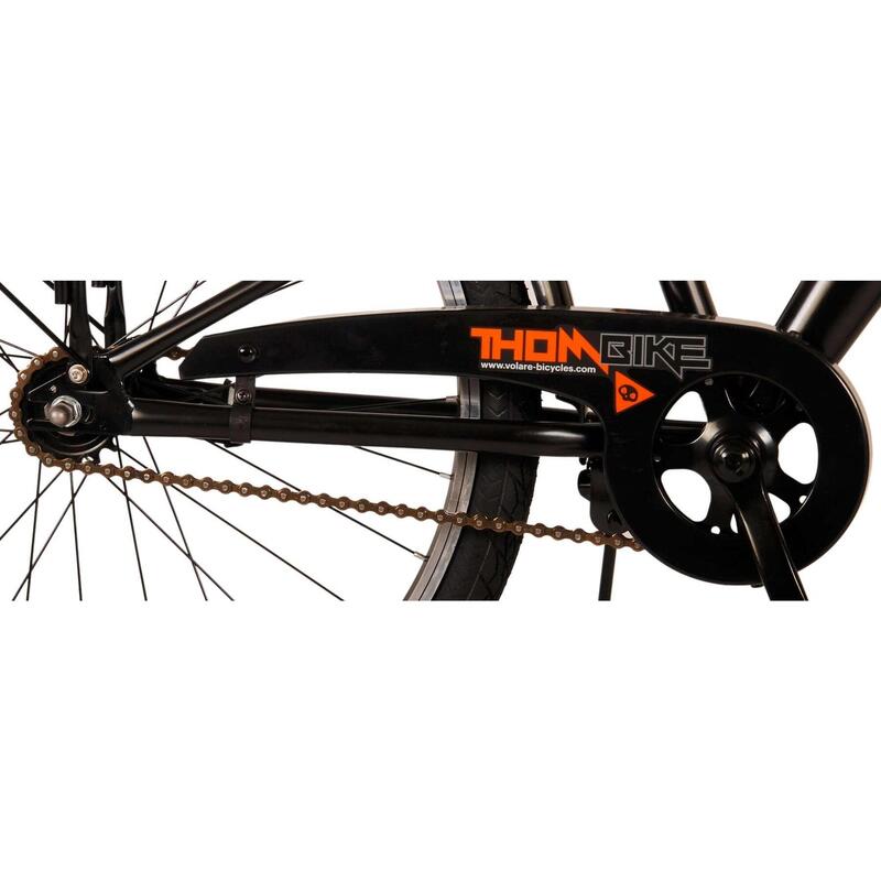 Thombike 24 Pouces 23 cm Garçon Frein à rétropédalage Noir/Orange