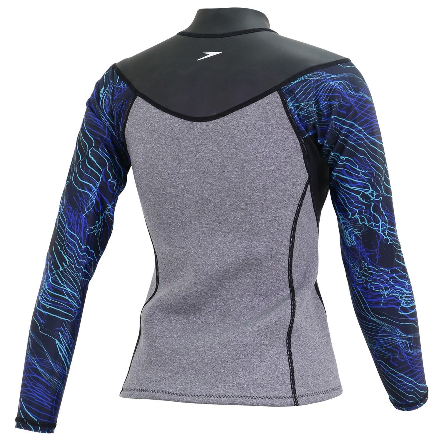 GIACCA DONNA SPEEDO COMBOFIT ACTIVITY MULTISPORT NEOPRENE 2MM BLACK-AQUARIUM 2/2