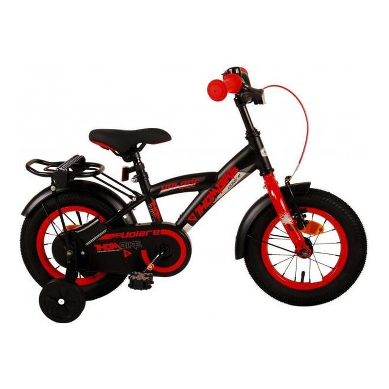 Volare Thombike Kinderfiets - Jongens - 12 inch - Zwart Rood