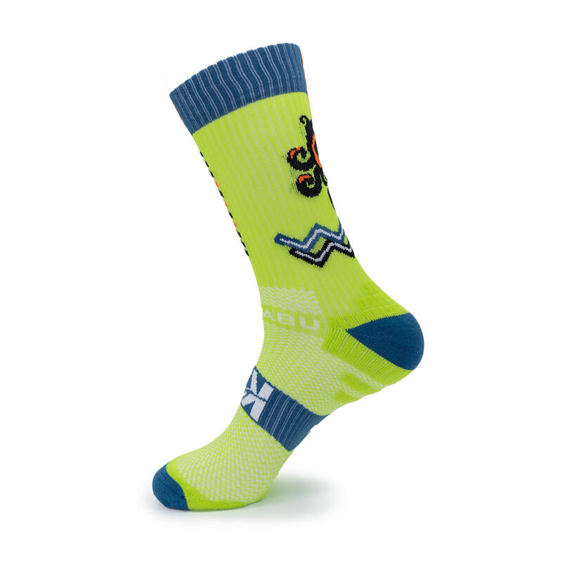 Calze Da Corsa "Octopus" 3X1 Shaft - Unisex - Verde Pistacchio