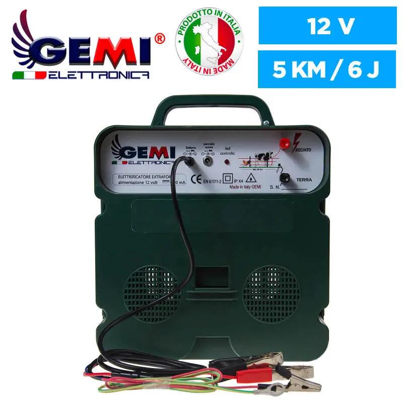 Elettrificatore Con Pannello Solare Doppia Alimentazione 12V (A Batteria)/220V 4/4