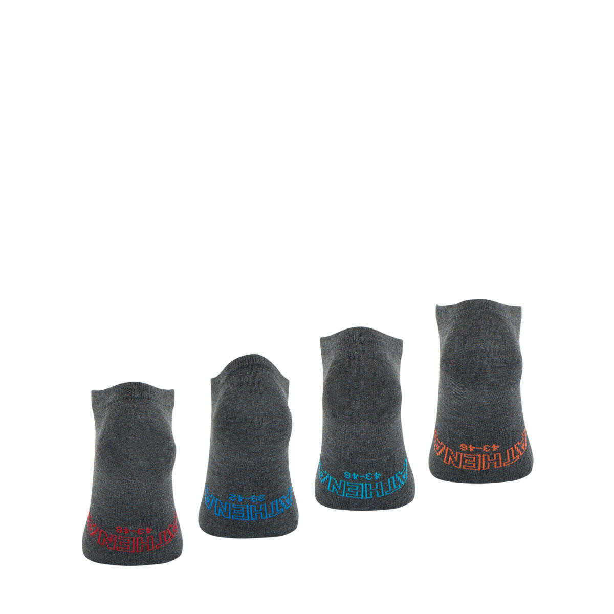 Lot de 4 paires de socquettes homme Low Cut Ecopack 3/4