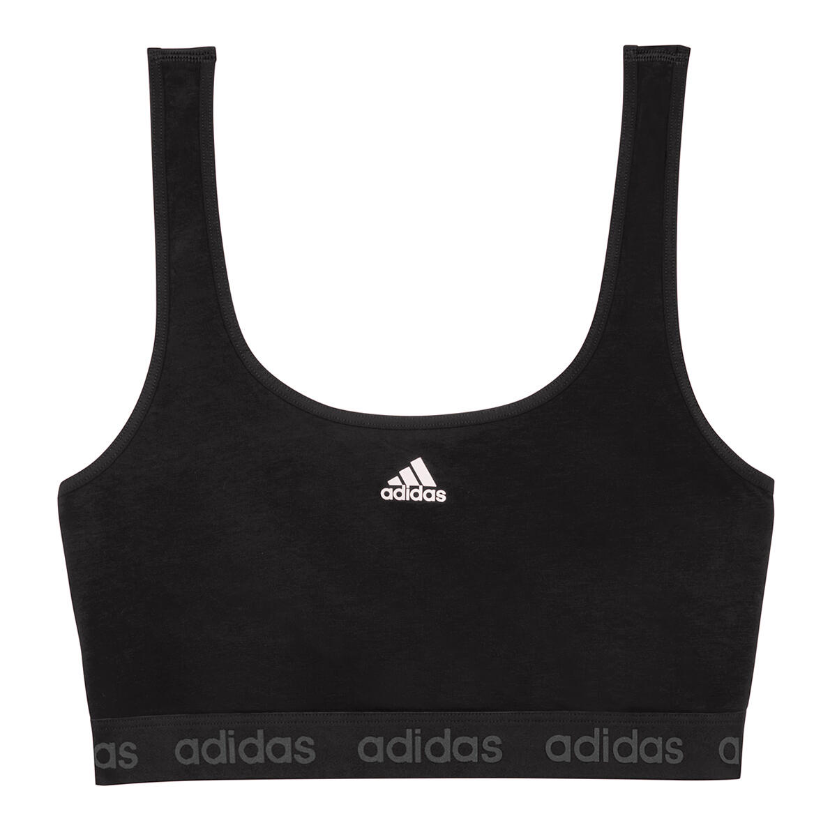 ADIDAS Sport-Bustier atmungsaktiv, geruchshemmend Damen - Crop Top Smart Cotton