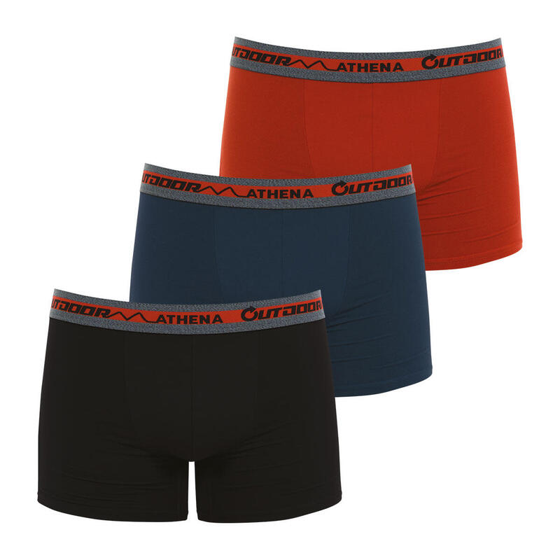 Lot de 3 boxers de randonnée homme Outdoor