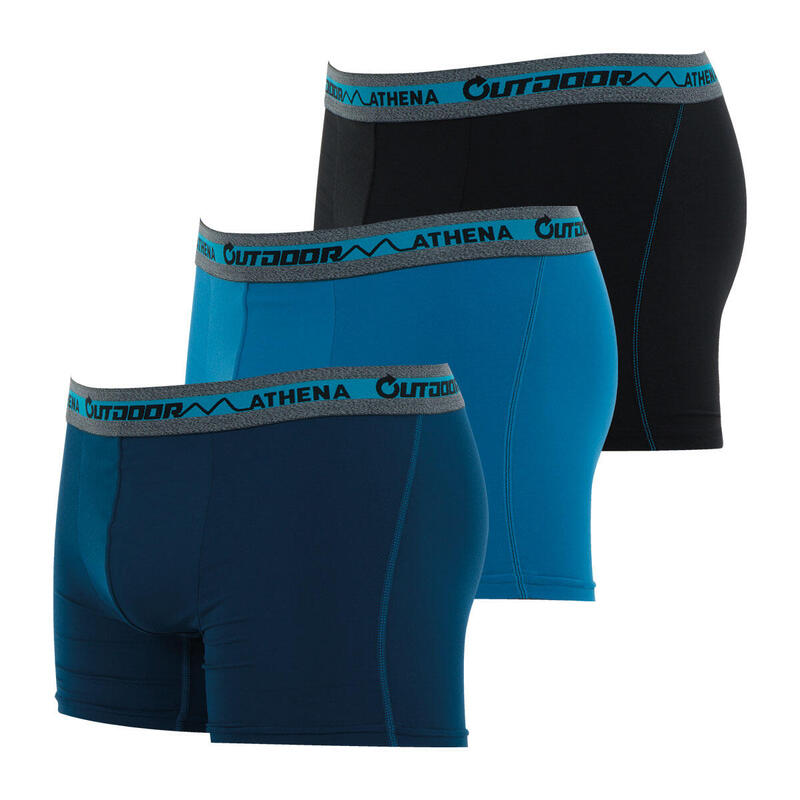 Lot de 3 boxers de randonnée homme Outdoor