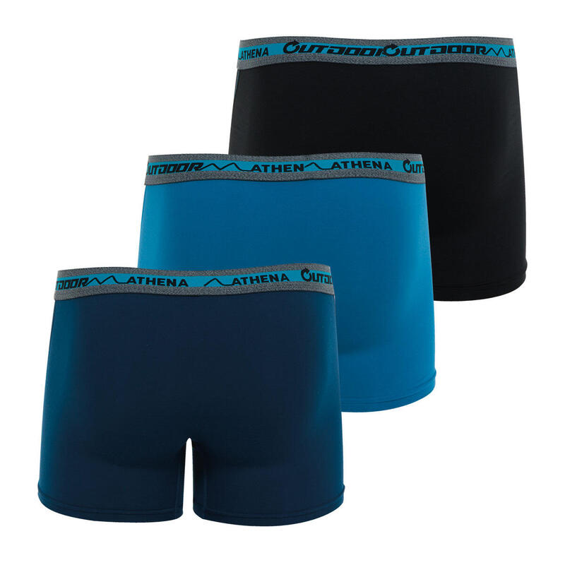 Lot de 3 boxers de randonnée homme Outdoor