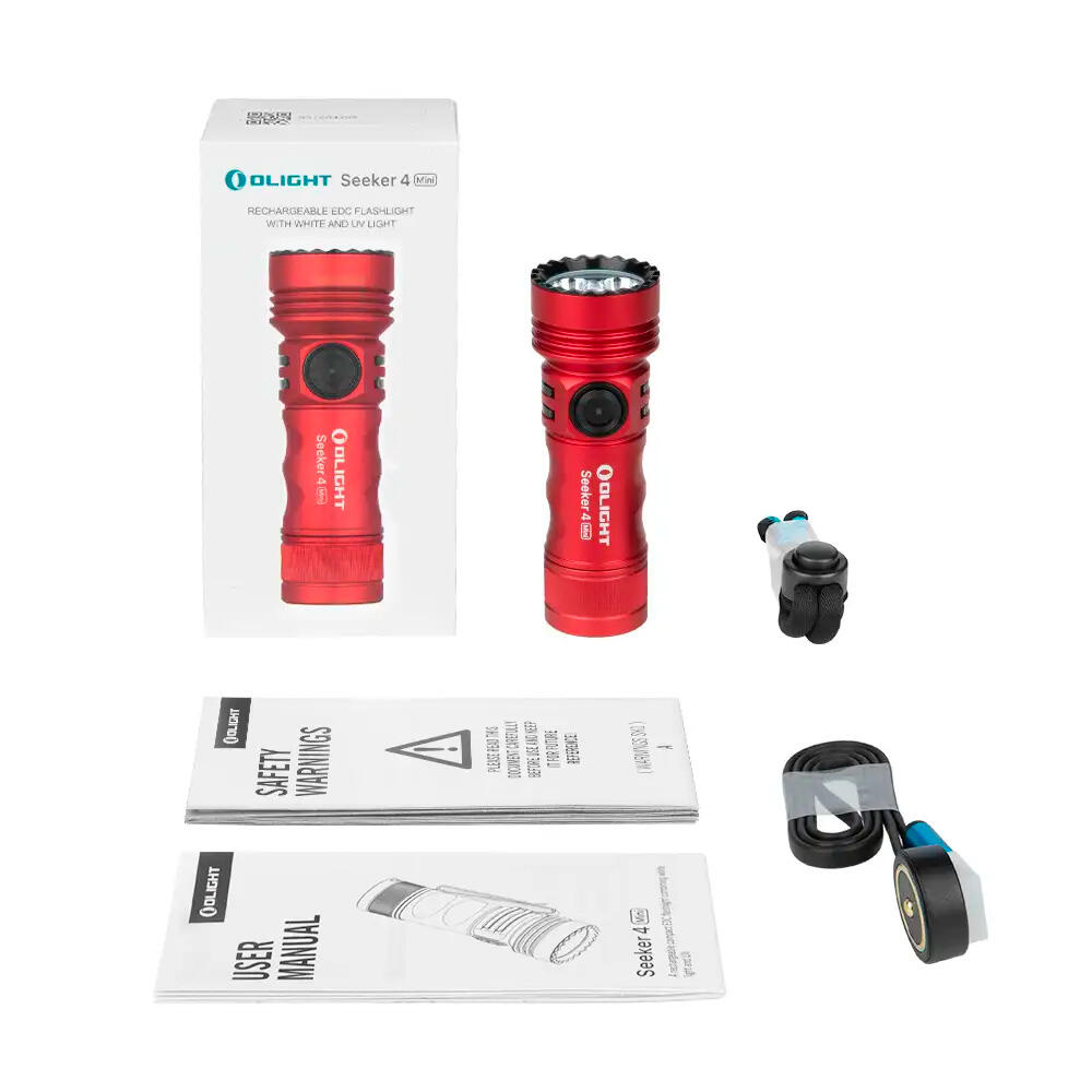 Lanterna Olight Seeker 4 mini luz ultravioleta ultravioleta recarregável EDC 2/7