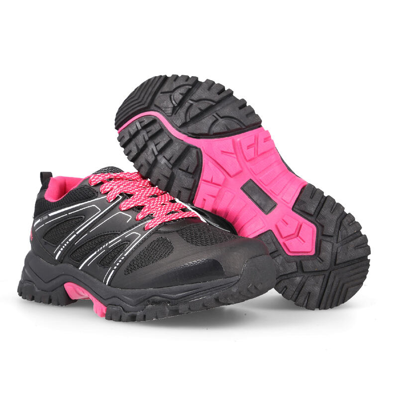 ZAPATILLA TREKKING ESPADAN NEGRO. MUJER