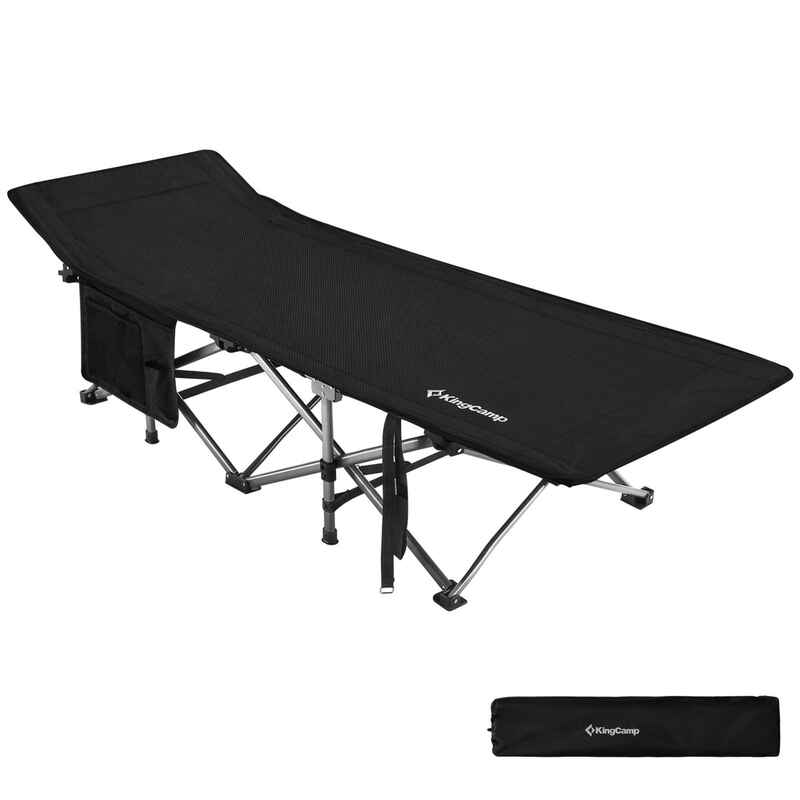 KINGCAMP Feldbett XL Outdoor Camping Liege Gäste Klappbett Stahl 208x75cm 200kg