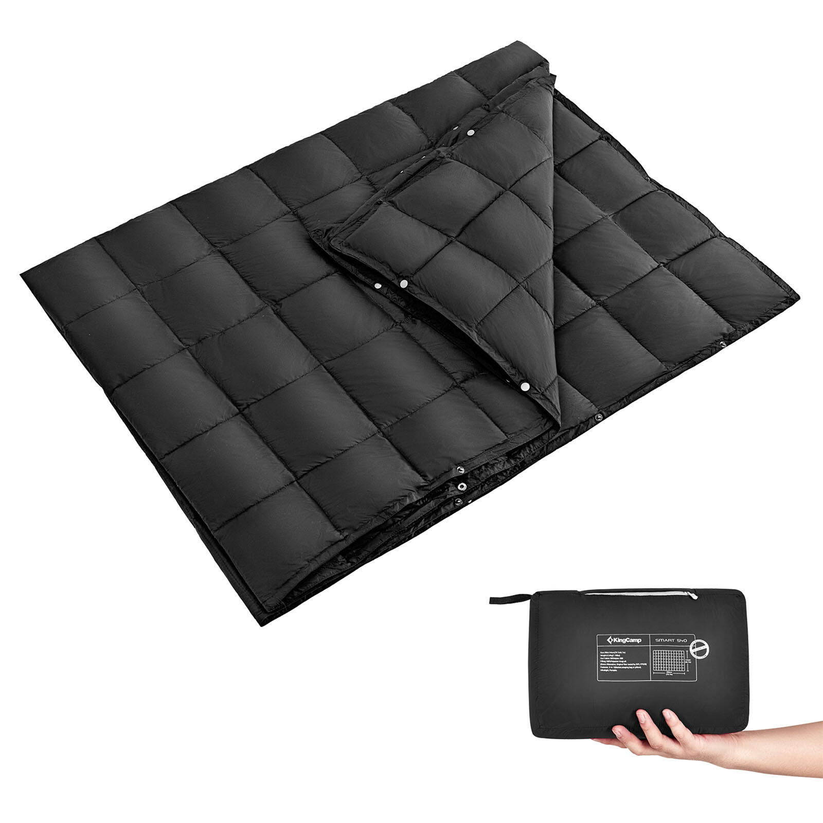 KINGCAMP Camping Decke Smart 540 Picknick Strand Matte Park Decke Leicht 540 g