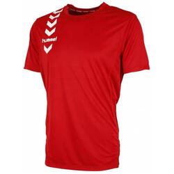 Hummel T-shirt korte mouw rood 100% polyester uni_kids