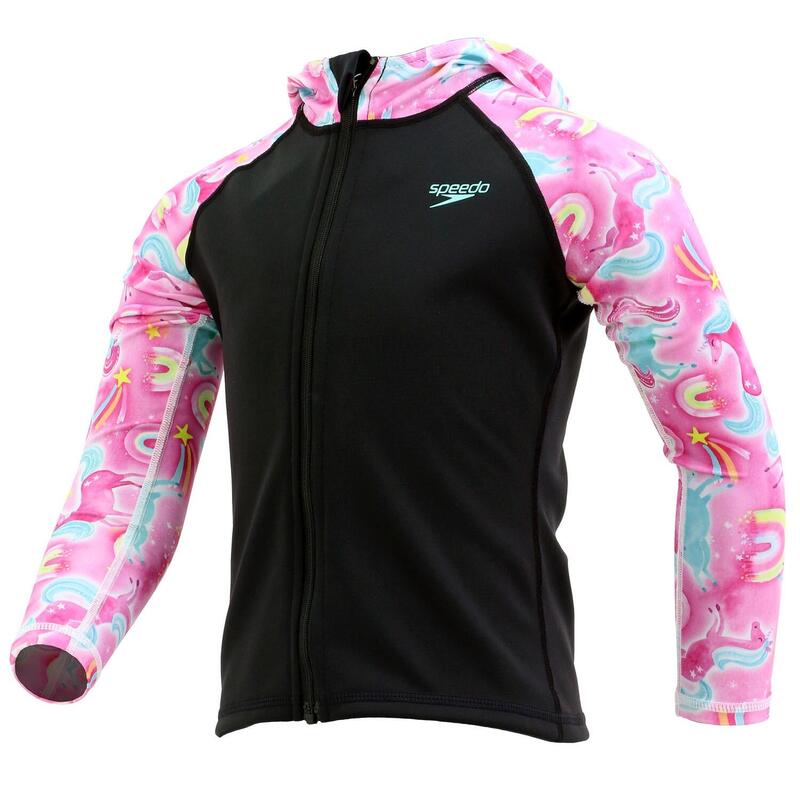 GIACCA BAMBINO SPEEDO XTHERMAL 2XT IDROREPELLENTE BLACK-PINK SPLASH