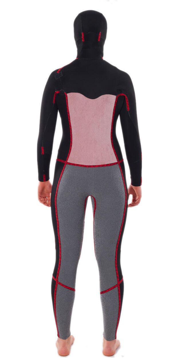 Femmes Dawn Patrol 5/4mm à Capuche Chest Zip Combinaison Néoprène 6/7