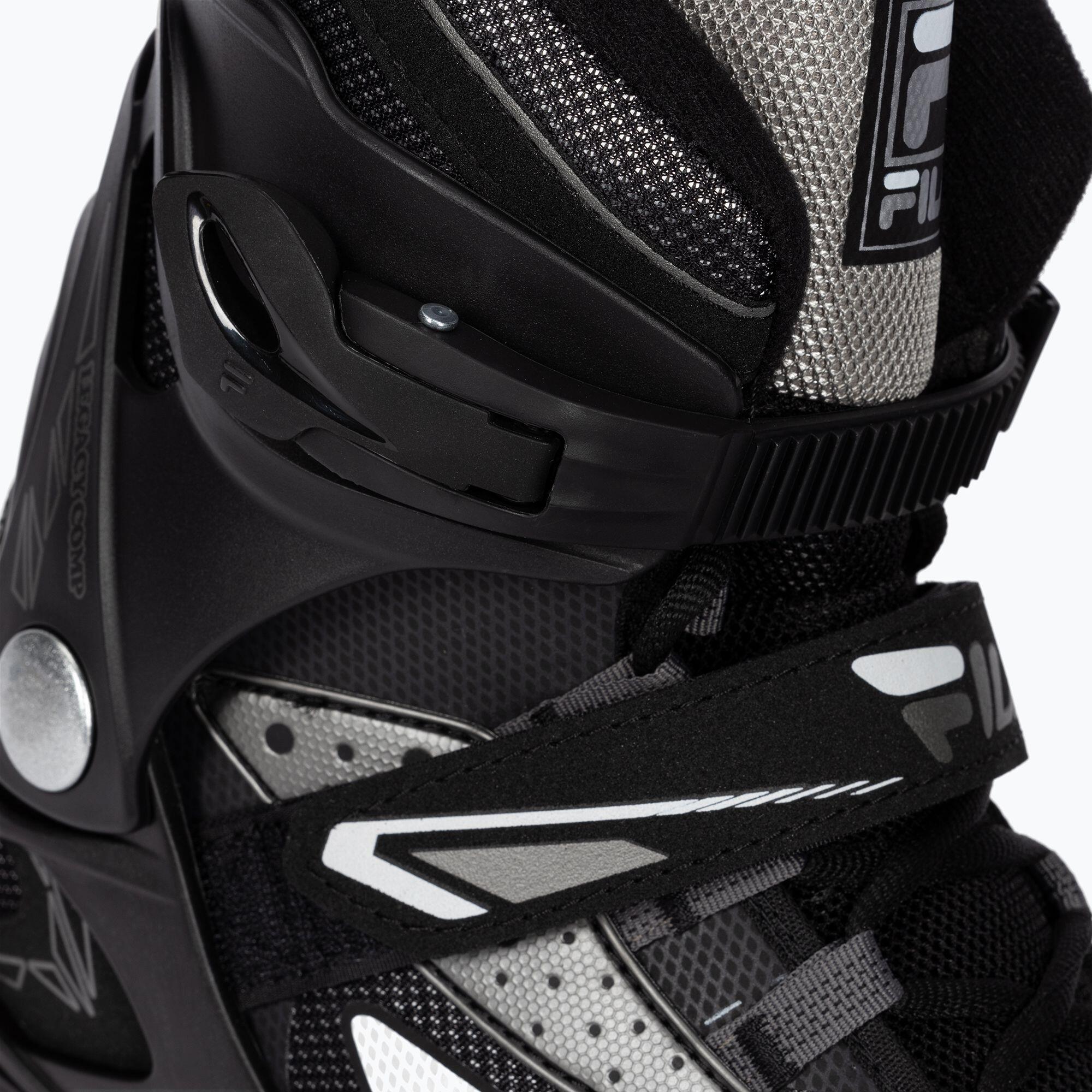 Fila Pattini in Linea Legacy Comp,Nero-Silver, 40.5 EU 5/5