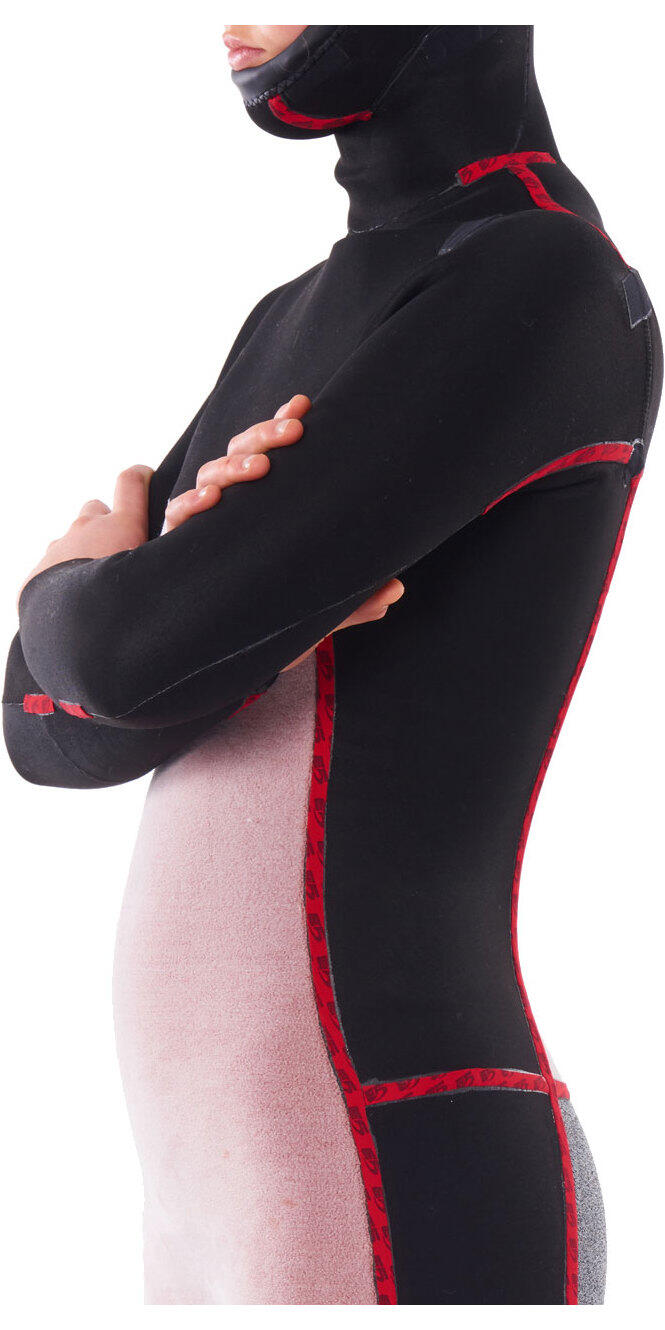 Femmes Dawn Patrol 5/4mm à Capuche Chest Zip Combinaison Néoprène 7/7
