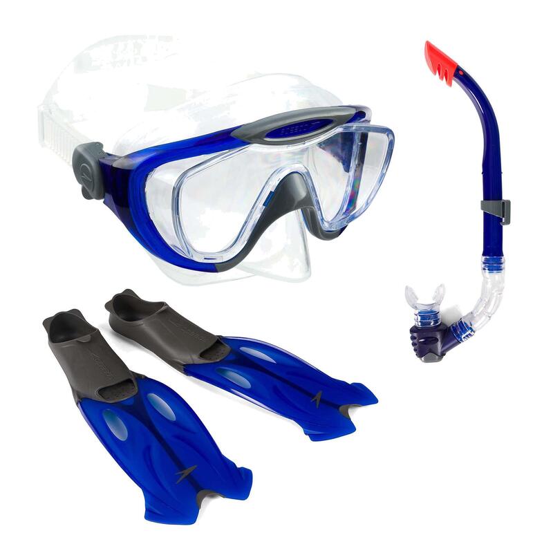 Zestaw do snorkelingu Speedo Glide Snorkel Fin maska + płetwy + fajka