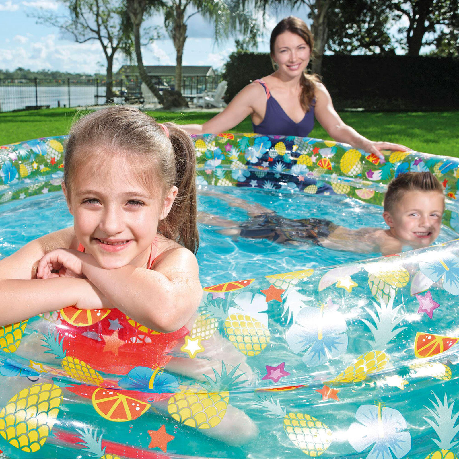 Piscina Insuflável - Bestway Transparent Tropical Play 170x53 cm 3/6