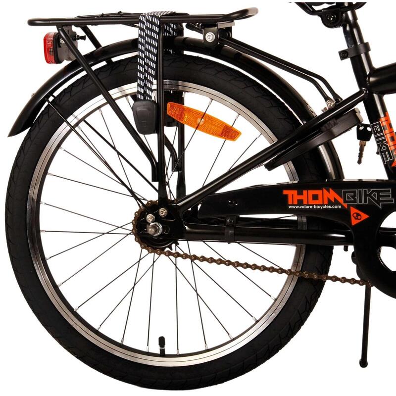 Thombike 20 Pouces 23 cm Garçon Frein à rétropédalage Noir/Orange
