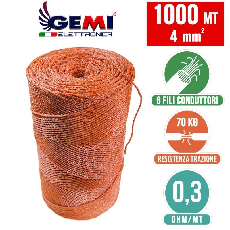 Filo 1000MT 4Mm² Per Recinto Elettrico Recinti Elettrici Recinti