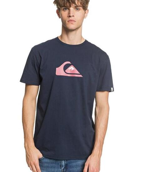 Quiksilver T-Shirt Comp Logo Shirt navy/pink