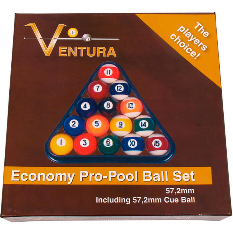 Ventura Economy Poolkugeln Polyester 57,2mm