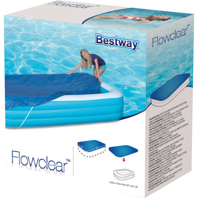Cobertura de piscina Flowclear 262x175x51 cm Bestway