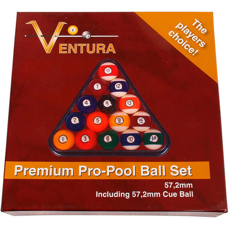 Jeu de boules de billard Ventura Premium 57.2 mm