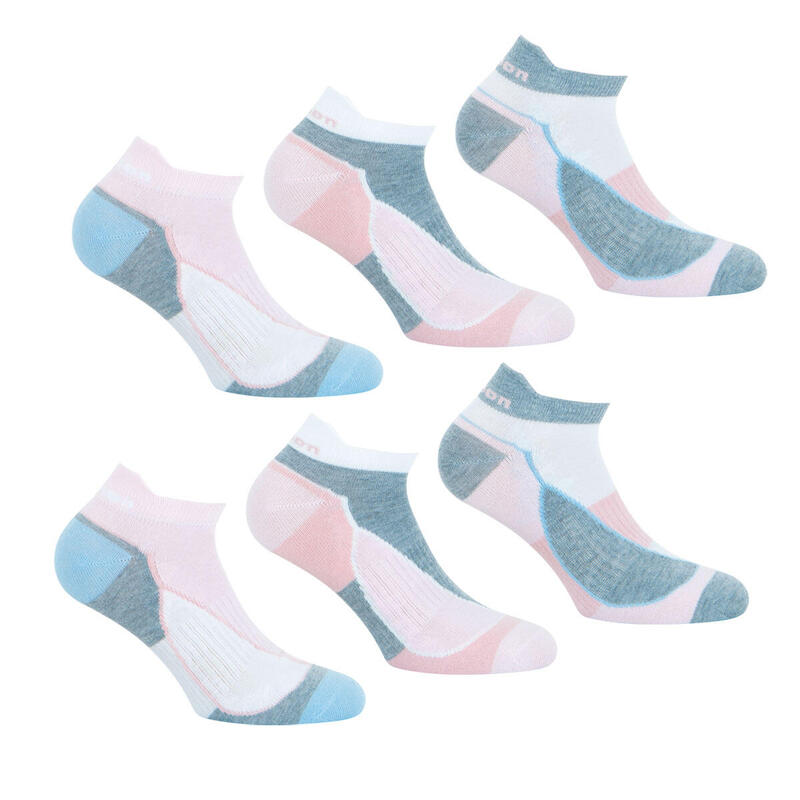 Lot de 6 paires de chaussettes basses femme Lifestyle