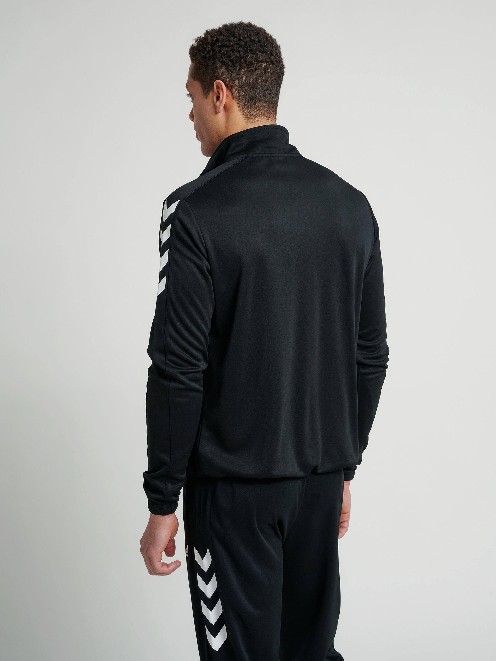 Jacheta de Antrenament Hummel Core Poly  Negru/Alb 3/6