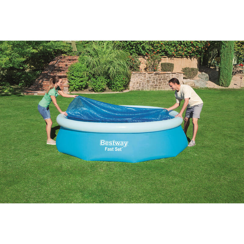 Bestway bâche de piscine solaire d’environ 366 cm