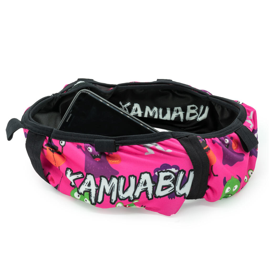 CINTURON DE RUNNING MONSTRUOS unisex KAMUABU multicolor 6 BOLSILLOS Decathlon